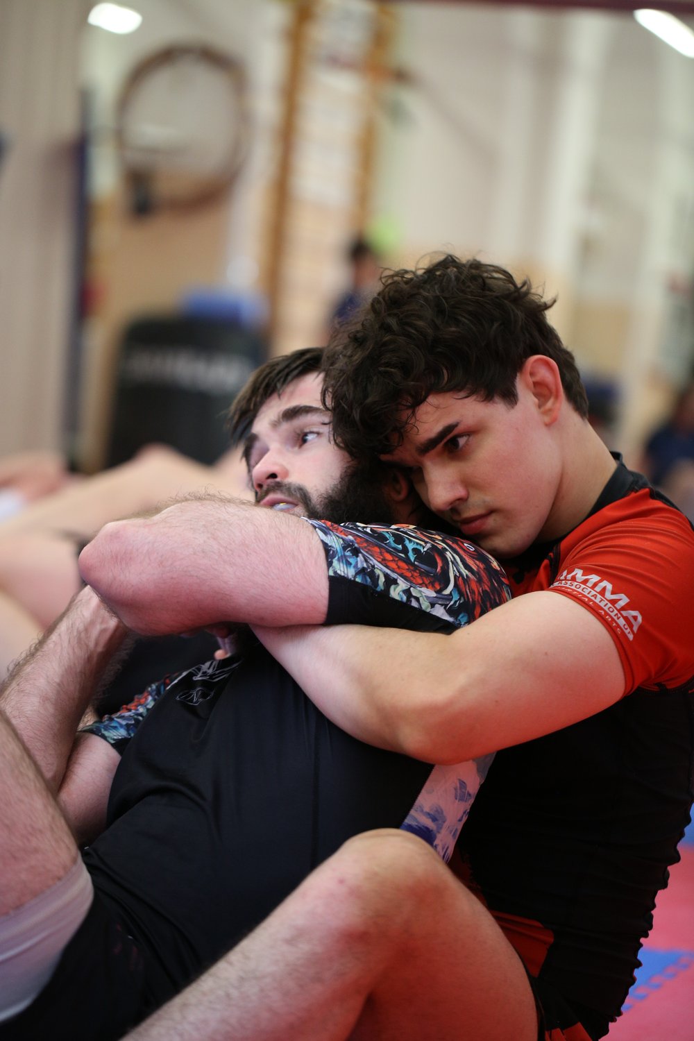 Спарринг на тренировке в PLATFORMA Jiu Jitsu